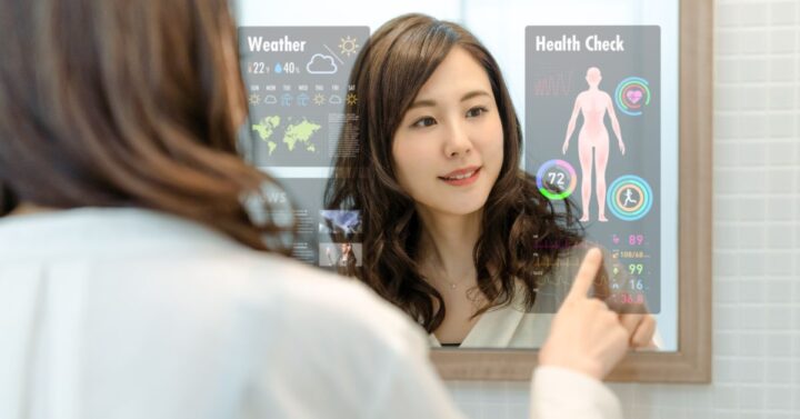 An image showing how a smart mirror should be.