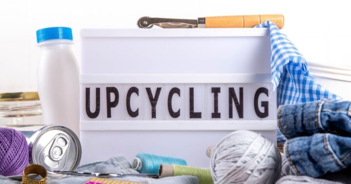 Various materials for upcycling decors.