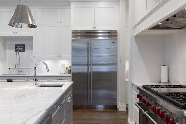 Spacious kitchen filled with modern appliances